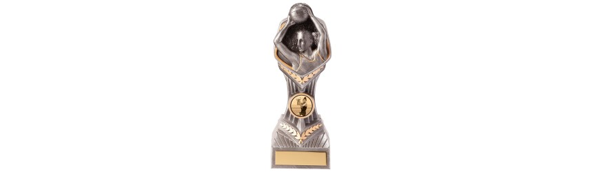FALCON NETBALL PLAYER AWARD - 4 SIZES - 14CM TO 24CM FALCON NETBALL PLAYER AWARD - 4 SIZES - 14CM TO 24CM